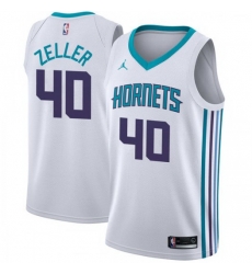 Men Nike Charlotte Hornets 40 Cody Zeller White NBA Jordan Swingman Association Edition Jersey Men Nike Charlotte Hornets 40 Cody Zeller White NBA Jordan Swingman Association Edition Jersey