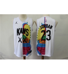 KAWS X Jordan 23 Michael Jordan White NBA Jersey KAWS X Jordan 23 Michael Jordan White NBA Jersey