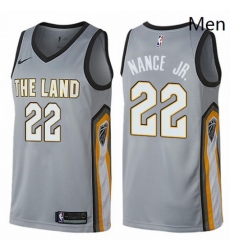 Mens Nike Cleveland Cavaliers 22 Larry Nance Jr Swingman Gray NBA Jersey City Edition Mens Nike Cleveland Cavaliers 22 Larry Nance Jr Swingman Gray NBA Jersey City Edition