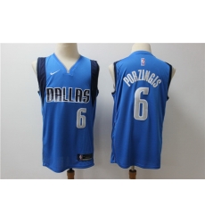 Mavericks 6 Kristaps Porzingis Blue Nike Swingman Jersey Mavericks 6 Kristaps Porzingis Blue Nike Swingman Jersey
