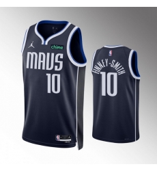 Men Dallas Mavericks 10 Dorian Finney Smith Navy Statement Edition Stitched Basketball Jersey Men Dallas Mavericks 10 Dorian Finney Smith Navy Statement Edition Stitched Basketball Jersey