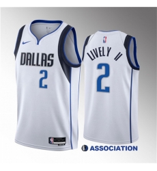 Men Dallas Mavericks 2 Dereck Lively II White 2023 Draft Association Edition Stitched Basketball Jersey Men Dallas Mavericks 2 Dereck Lively II White 2023 Draft Association Edition Stitched Basketball Jersey