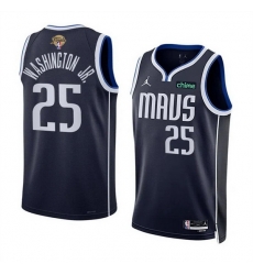 Men Dallas Mavericks 25 P J Washington Jr Navy 2024 Finals Statement Edition Stitched Basketball Jersey Men Dallas Mavericks 25 P J Washington Jr Navy 2024 Finals Statement Edition Stitched Basketball Jersey