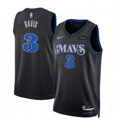 Men Dallas Mavericks 3 Anthony Davis Black 2025 City Edition Stitched Basketball Jersey Men Dallas Mavericks 3 Anthony Davis Black 2025 City Edition Stitched Basketball Jersey