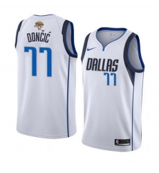 Men Dallas Mavericks 77 Luka Doncic White 2024 Finals Association Edition Stitched Basketball Jersey Men Dallas Mavericks 77 Luka Doncic White 2024 Finals Association Edition Stitched Basketball Jersey