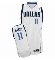 Mens Adidas Dallas Mavericks 11 Yogi Ferrell Authentic White Home NBA Jersey Mens Adidas Dallas Mavericks 11 Yogi Ferrell Authentic White Home NBA Jersey