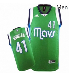 Mens Adidas Dallas Mavericks 41 Dirk Nowitzki Swingman Green NBA Jersey Mens Adidas Dallas Mavericks 41 Dirk Nowitzki Swingman Green NBA Jersey