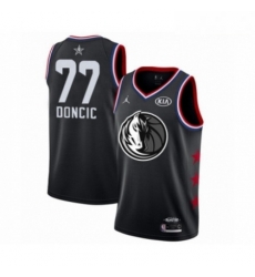 Mens Dallas Mavericks 77 Luka Doncic Swingman Black 2019 All Star Game Basketball Jersey Mens Dallas Mavericks 77 Luka Doncic Swingman Black 2019 All Star Game Basketball Jersey