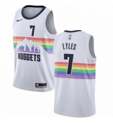 Mens Nike Denver Nuggets 7 Trey Lyles Swingman White NBA Jersey City Edition Mens Nike Denver Nuggets 7 Trey Lyles Swingman White NBA Jersey City Edition