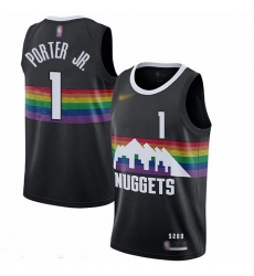 Nuggets 1 Michael Porter Jr Black Basketball Swingman City Edition 2019 20 Jersey Nuggets 1 Michael Porter Jr Black Basketball Swingman City Edition 2019 20 Jersey