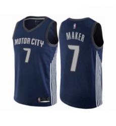 Mens Detroit Pistons 7 Thon Maker Authentic Navy Blue Basketball Jersey City Edition Mens Detroit Pistons 7 Thon Maker Authentic Navy Blue Basketball Jersey City Edition