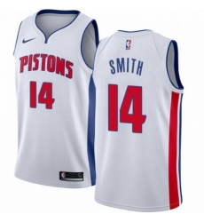 Mens Nike Detroit Pistons 14 Ish Smith Swingman White Home NBA Jersey Association Edition Mens Nike Detroit Pistons 14 Ish Smith Swingman White Home NBA Jersey Association Edition