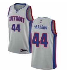 Mens Nike Detroit Pistons 44 Rick Mahorn Swingman Silver NBA Jersey Statement Edition Mens Nike Detroit Pistons 44 Rick Mahorn Swingman Silver NBA Jersey Statement Edition