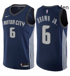 Mens Nike Detroit Pistons 6 Bruce Brown Jr Swingman Navy Blue NBA Jersey City Edition Mens Nike Detroit Pistons 6 Bruce Brown Jr Swingman Navy Blue NBA Jersey City Edition