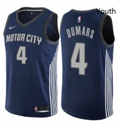 Youth Nike Detroit Pistons 4 Joe Dumars Swingman Navy Blue NBA Jersey City Edition Youth Nike Detroit Pistons 4 Joe Dumars Swingman Navy Blue NBA Jersey City Edition