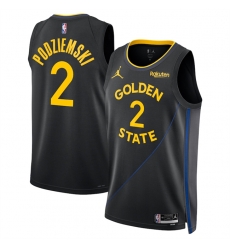 Men Golden State Warriors 2 Brandin Podziemski Black 2024 25 Statement Edition Stitched Basketball Jersey Men Golden State Warriors 2 Brandin Podziemski Black 2024 25 Statement Edition Stitched Basketball Jersey