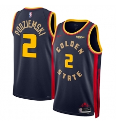 Men Golden State Warriors 2 Brandin Podziemski Navy 2024 25 City Edition Stitched Basketball Jersey Men Golden State Warriors 2 Brandin Podziemski Navy 2024 25 City Edition Stitched Basketball Jersey