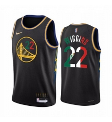 Men Golden State Warriors 22 Andrew Wiggins 2022 Black Special Mexico City Edition Stitched Jersey Men Golden State Warriors 22 Andrew Wiggins 2022 Black Special Mexico City Edition Stitched Jersey