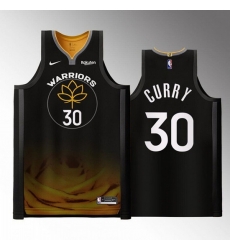 Men Golden State Warriors 30 Stephen Curry 2022 2023 Black City Edition Stitched Basketball Jersey Men Golden State Warriors 30 Stephen Curry 2022 2023 Black City Edition Stitched Basketball Jersey