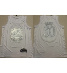 Men Golden State Warriors 30 Stephen Curry White Stitched Basketball Jersey