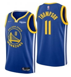 Men's Golden State Warriors #11 Klay Thompson 2022 Royal 75th Anniversary Stitched Jersey Men's Golden State Warriors #11 Klay Thompson 2022 Royal 75th Anniversary Stitched Jersey