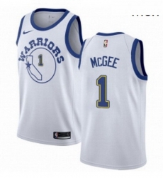 Mens Nike Golden State Warriors 1 JaVale McGee Authentic White Hardwood Classics NBA Jersey Mens Nike Golden State Warriors 1 JaVale McGee Authentic White Hardwood Classics NBA Jersey