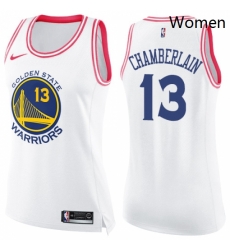 Womens Nike Golden State Warriors 13 Wilt Chamberlain Swingman WhitePink Fashion NBA Jersey Womens Nike Golden State Warriors 13 Wilt Chamberlain Swingman WhitePink Fashion NBA Jersey