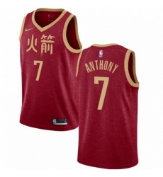 Mens Nike Houston Rockets 7 Carmelo Anthony Swingman Red NBA Jersey 2018 19 City Edition Mens Nike Houston Rockets 7 Carmelo Anthony Swingman Red NBA Jersey 2018 19 City Edition
