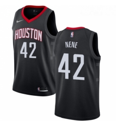 Womens Nike Houston Rockets 42 Nene Swingman Black Alternate NBA Jersey Statement Edition Womens Nike Houston Rockets 42 Nene Swingman Black Alternate NBA Jersey Statement Edition