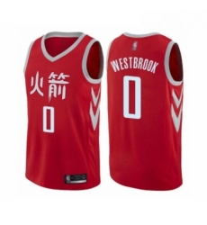 Youth Houston Rockets 0 Russell Westbrook Swingman Red Basketball Jersey City Edition Youth Houston Rockets 0 Russell Westbrook Swingman Red Basketball Jersey City Edition