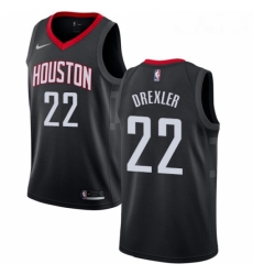 Youth Nike Houston Rockets 22 Clyde Drexler Swingman Black Alternate NBA Jersey Statement Edition Youth Nike Houston Rockets 22 Clyde Drexler Swingman Black Alternate NBA Jersey Statement Edition