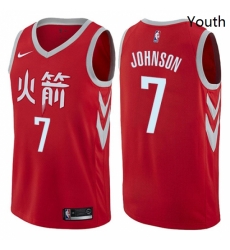 Youth Nike Houston Rockets 7 Joe Johnson Swingman Red NBA Jersey City Edition Youth Nike Houston Rockets 7 Joe Johnson Swingman Red NBA Jersey City Edition