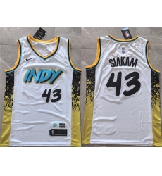 Men Indiana Pacers 43 Pascal Siakam White 2025 City Edition Stitched Basketball Jersey