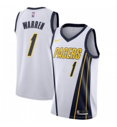 Men Nike Indiana Pacers 1 TJ Warren White NBA Swingman Earned Edition Jersey Men Nike Indiana Pacers 1 TJ Warren White NBA Swingman Earned Edition Jersey