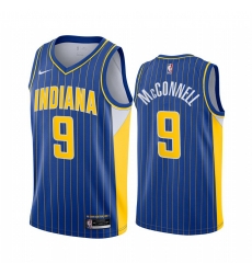 Men Nike Indiana Pacers 9 T J McConnell Blue NBA Swingman 2020 21 City Edition Jersey Men Nike Indiana Pacers 9 T J McConnell Blue NBA Swingman 2020 21 City Edition Jersey