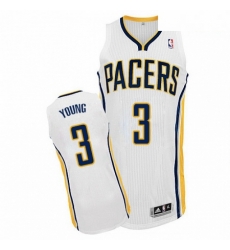 Mens Adidas Indiana Pacers 3 Joe Young Authentic White Home NBA Jersey Mens Adidas Indiana Pacers 3 Joe Young Authentic White Home NBA Jersey