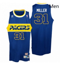 Mens Adidas Indiana Pacers 31 Reggie Miller Swingman Blue Rookie Throwback NBA Jersey Mens Adidas Indiana Pacers 31 Reggie Miller Swingman Blue Rookie Throwback NBA Jersey