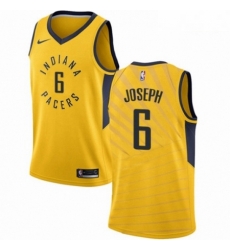 Mens Nike Indiana Pacers 6 Cory Joseph Authentic Gold NBA Jersey Statement Edition Mens Nike Indiana Pacers 6 Cory Joseph Authentic Gold NBA Jersey Statement Edition