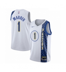 Pacers 1 T J Warren White Basketball Swingman City Edition 2019 20 Jersey Pacers 1 T J Warren White Basketball Swingman City Edition 2019 20 Jersey