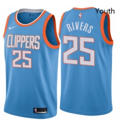 Youth Nike Los Angeles Clippers 25 Austin Rivers Swingman Blue NBA Jersey City Edition Youth Nike Los Angeles Clippers 25 Austin Rivers Swingman Blue NBA Jersey City Edition