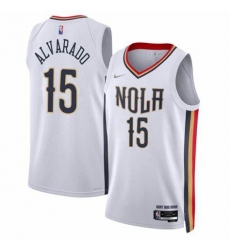 Men Jose Alvarado New Orleans Pelicans 15 Nike Swingman White Jersey Men Jose Alvarado New Orleans Pelicans 15 Nike Swingman White Jersey