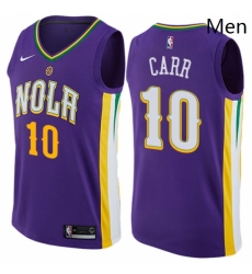 Mens Nike New Orleans Pelicans 10 Tony Carr Swingman Purple NBA Jersey City Edition Mens Nike New Orleans Pelicans 10 Tony Carr Swingman Purple NBA Jersey City Edition