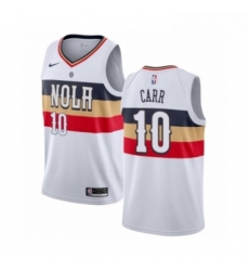 Mens Nike New Orleans Pelicans 10 Tony Carr White Swingman Jersey Earned Edition Mens Nike New Orleans Pelicans 10 Tony Carr White Swingman Jersey Earned Edition