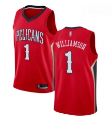 Pelicans #1 Zion Williamson Red Basketball Swingman Statement Edition Jersey Pelicans #1 Zion Williamson Red Basketball Swingman Statement Edition Jersey