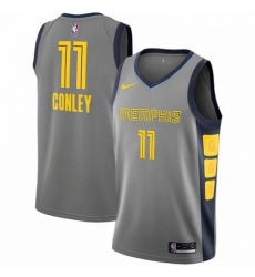 Mens Nike Memphis Grizzlies 11 Mike Conley Swingman Gray NBA Jersey City Edition Mens Nike Memphis Grizzlies 11 Mike Conley Swingman Gray NBA Jersey City Edition