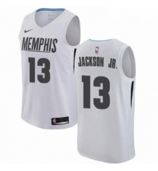 Mens Nike Memphis Grizzlies 13 Jaren Jackson Jr Swingman White NBA Jersey City Edition Mens Nike Memphis Grizzlies 13 Jaren Jackson Jr Swingman White NBA Jersey City Edition