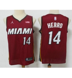 Men Miami Heat 14 Tyler Herro Red 2020 Brand Jordan Swingman Stitched NBA Jersey With The NEW Sponsor Logo Men Miami Heat 14 Tyler Herro Red 2020 Brand Jordan Swingman Stitched NBA Jersey With The NEW Sponsor Logo