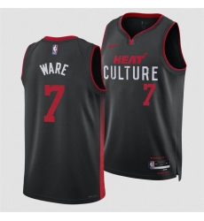 Men Miami Heat 7 Kel 27el Were Black 2024 Draft City Edition Stitched Basketball Jersey Men Miami Heat 7 Kel 27el Were Black 2024 Draft City Edition Stitched Basketball Jersey