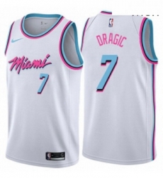 Mens Nike Miami Heat 7 Goran Dragic Authentic White NBA Jersey City Edition Mens Nike Miami Heat 7 Goran Dragic Authentic White NBA Jersey City Edition