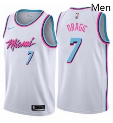 Mens Nike Miami Heat 7 Goran Dragic Swingman White NBA Jersey City Edition Mens Nike Miami Heat 7 Goran Dragic Swingman White NBA Jersey City Edition